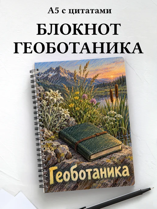 Блокнот Геоботаника с мотивирующими цитатами