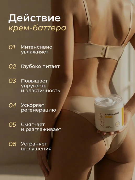 Питательный увлажняющий крем-баттер для тела с ароматом манг…, вариант, фото 4