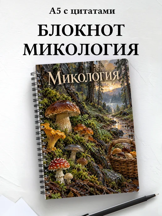 Блокнот Микология с мотивирующими цитатами