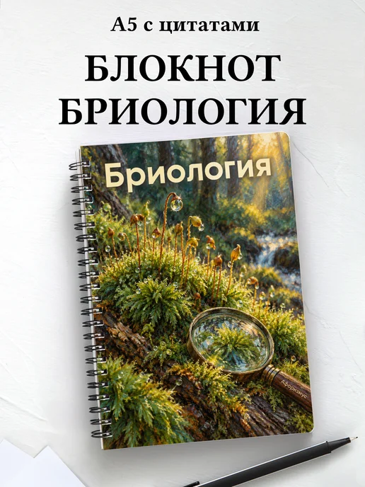 Блокнот Бриология с мотивирующими цитатами