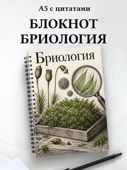 Блокнот Бриология с мотивирующими цитатами