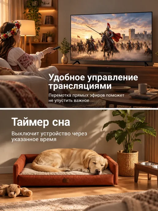 Телевизор OPEE T2415K 24" Smart TV Android 14 Wi-Fi BT, черный, фото 2