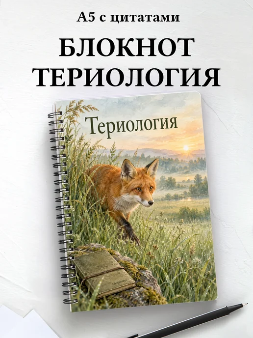 Блокнот Териология с мотивирующими цитатами