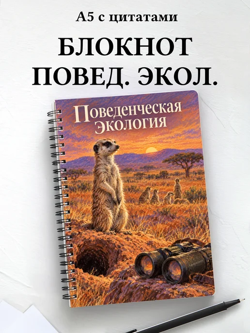 Блокнот Поведенческая экология с мотивирующими цитатами