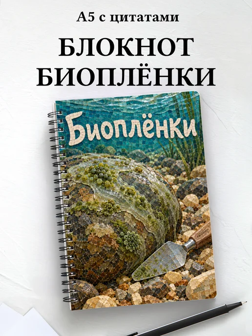Блокнот Биоплёнки с мотивирующими цитатами