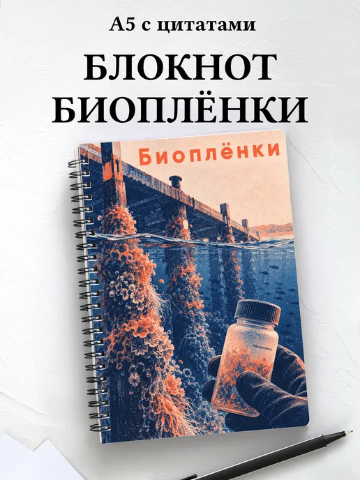 Блокнот Биоплёнки с мотивирующими цитатами