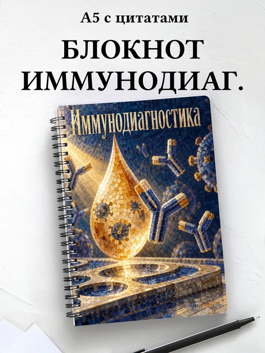 Блокнот Иммунодиагностика с мотивирующими цитатами