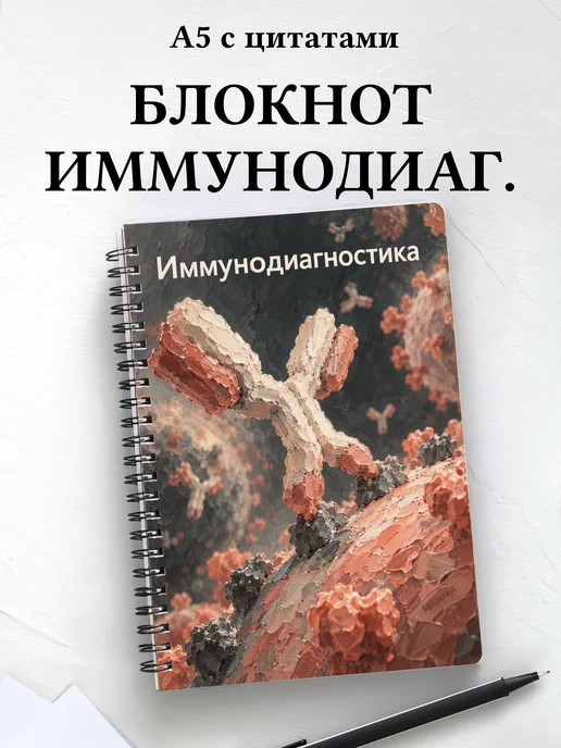 Блокнот Иммунодиагностика с мотивирующими цитатами