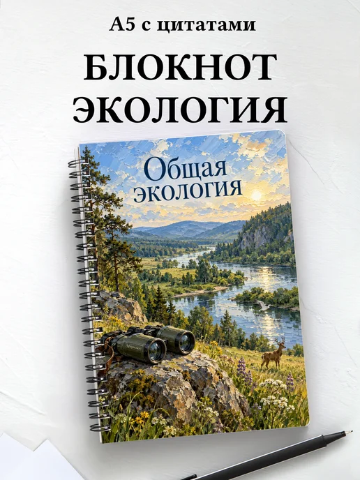 Блокнот Общая экология с мотивирующими цитатами