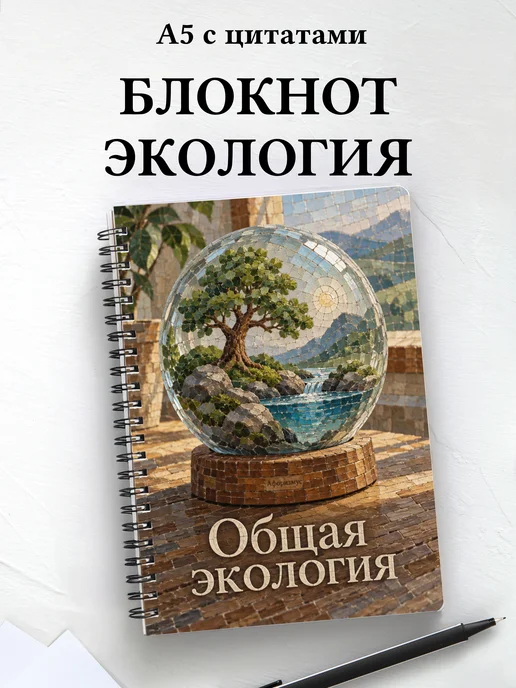Блокнот Общая экология с мотивирующими цитатами