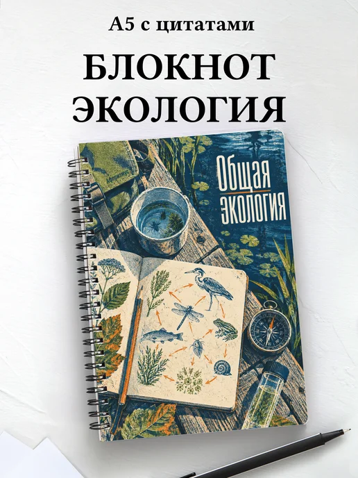 Блокнот Общая экология с мотивирующими цитатами