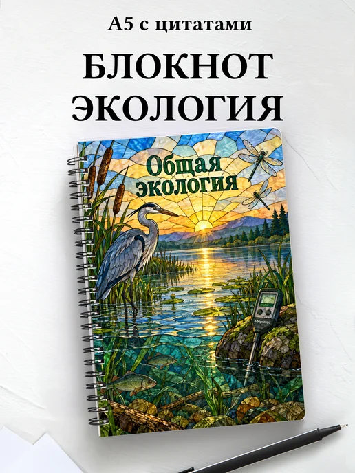 Блокнот Общая экология с мотивирующими цитатами