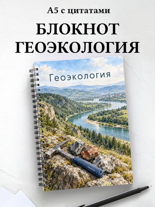 Блокнот Геоэкология с мотивирующими цитатами