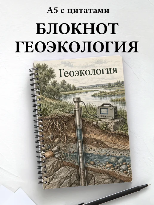 Блокнот Геоэкология с мотивирующими цитатами