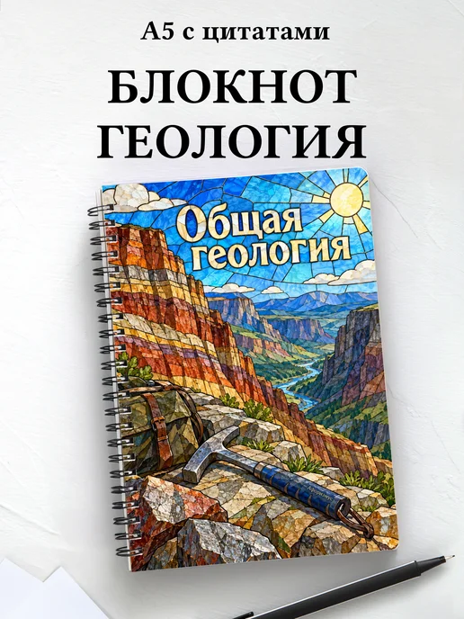 Блокнот Общая геология с мотивирующими цитатами