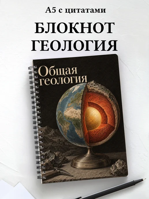 Блокнот Общая геология с мотивирующими цитатами