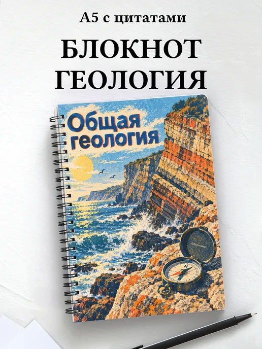 Блокнот Общая геология с мотивирующими цитатами