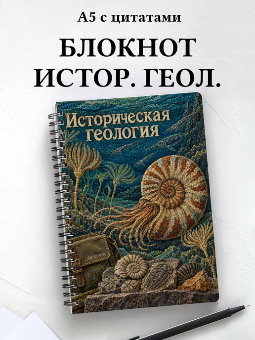 Блокнот Историческая геология с мотивирующими цитатами