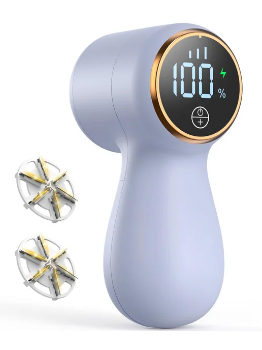 Электрический удалитель катышков с LED, 3 режимами (фиол.), вариант, фото 2
