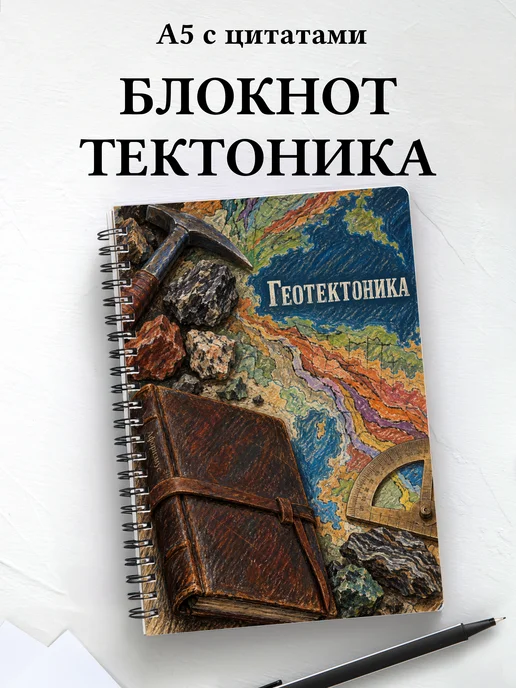 Блокнот Геотектоника с мотивирующими цитатами