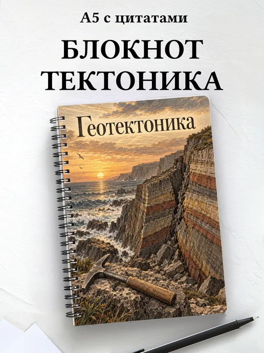 Блокнот Геотектоника с мотивирующими цитатами