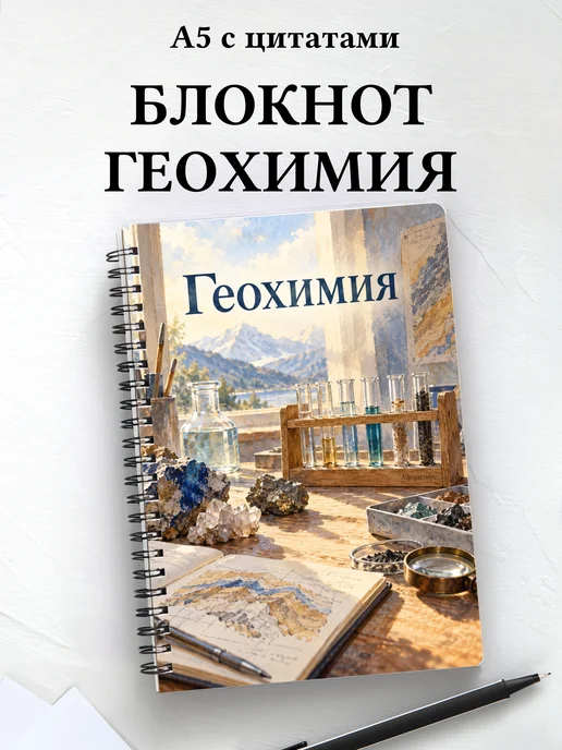 Блокнот Геохимия с мотивирующими цитатами