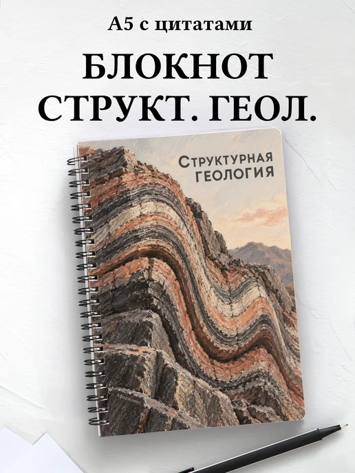 Блокнот Структурная геология с мотивирующими цитатами