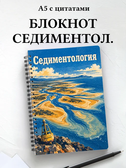 Блокнот Седиментология с мотивирующими цитатами
