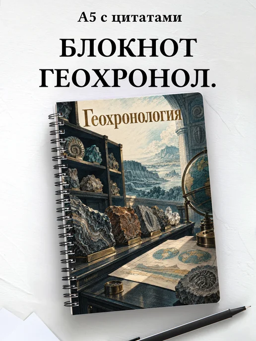 Блокнот Геохронология с мотивирующими цитатами