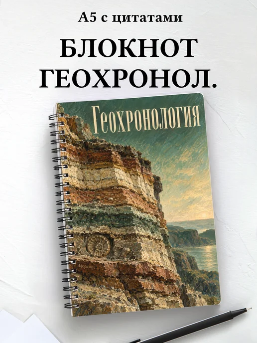 Блокнот Геохронология с мотивирующими цитатами