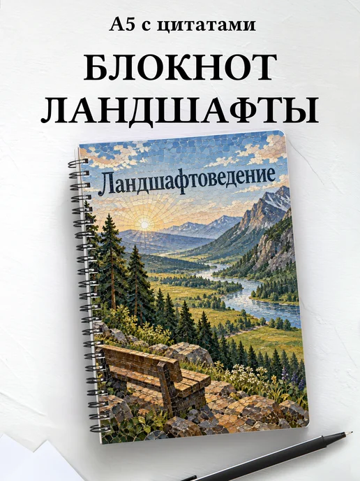 Блокнот Ландшафтоведение с мотивирующими цитатами