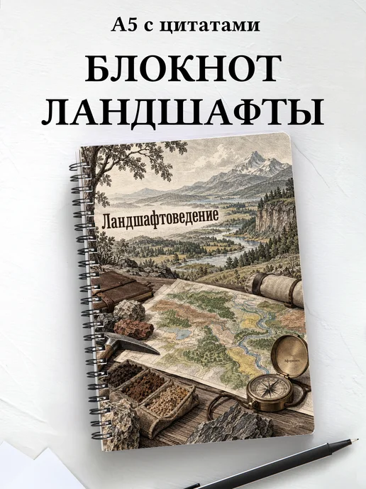 Блокнот Ландшафтоведение с мотивирующими цитатами