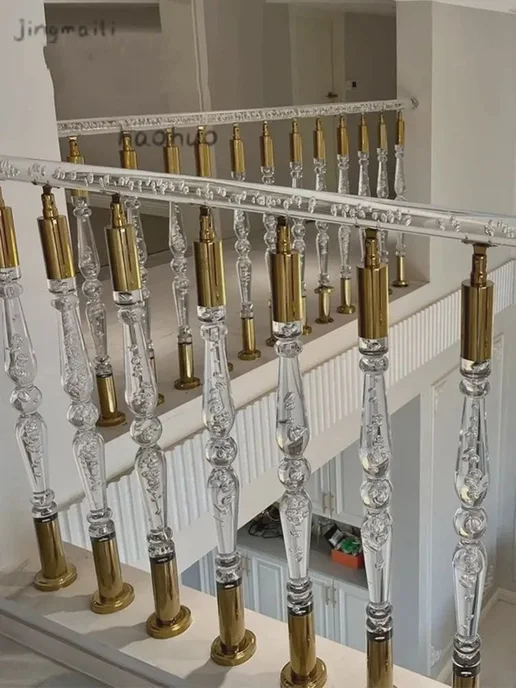 Поручни для лестницы, акриловые столбики, комплект из 2 шт, 2 шт, фото 3