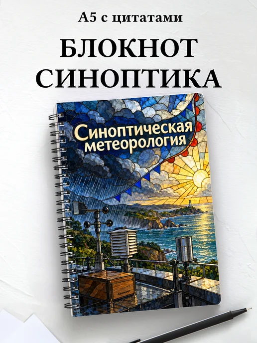 Блокнот Синоптическая метеорология с мотивирующими цитатами