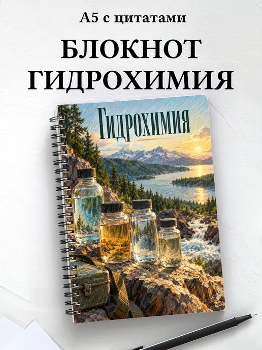 Блокнот Гидрохимия с мотивирующими цитатами