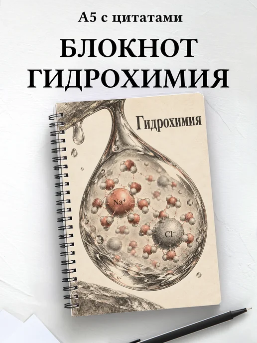 Блокнот Гидрохимия с мотивирующими цитатами