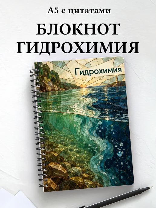 Блокнот Гидрохимия с мотивирующими цитатами