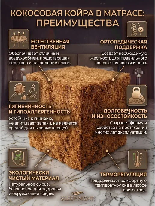 YANSON Твои правила сна Матрас-топпер 90х190, 120x190, фото 3