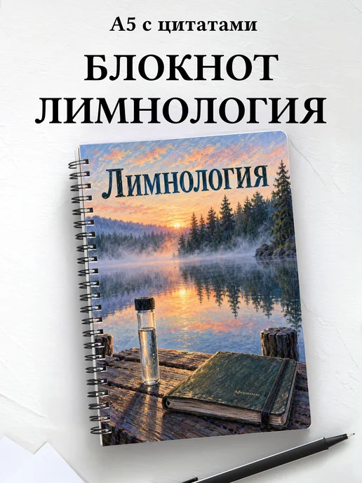 Блокнот Лимнология с мотивирующими цитатами