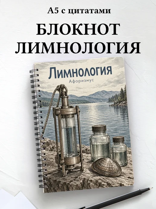 Блокнот Лимнология с мотивирующими цитатами