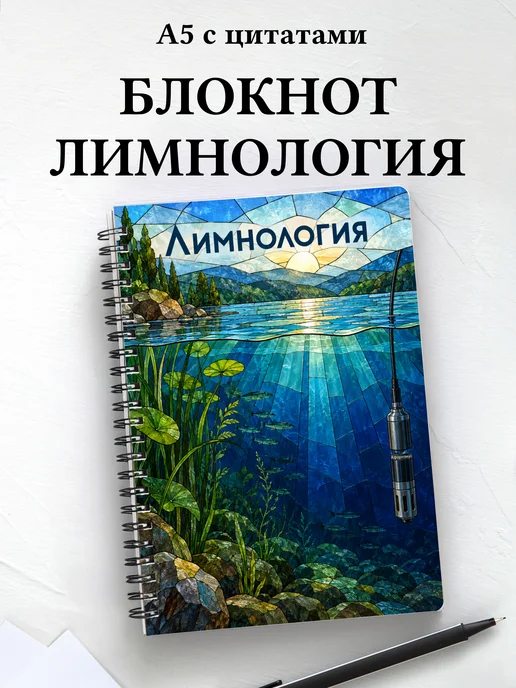 Блокнот Лимнология с мотивирующими цитатами