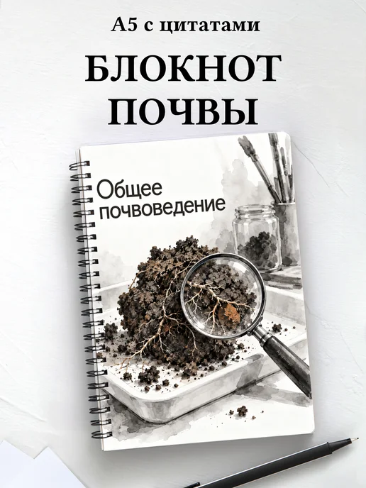 Блокнот Общее почвоведение с мотивирующими цитатами