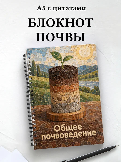 Блокнот Общее почвоведение с мотивирующими цитатами