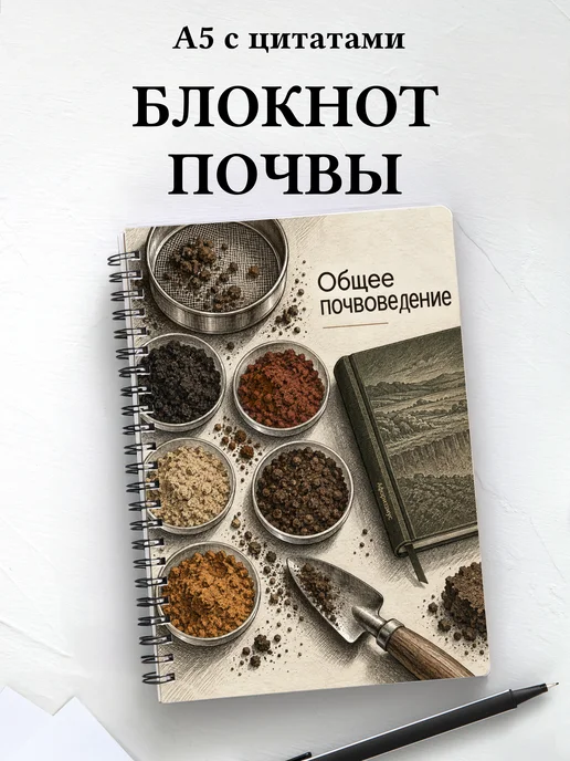 Блокнот Общее почвоведение с мотивирующими цитатами