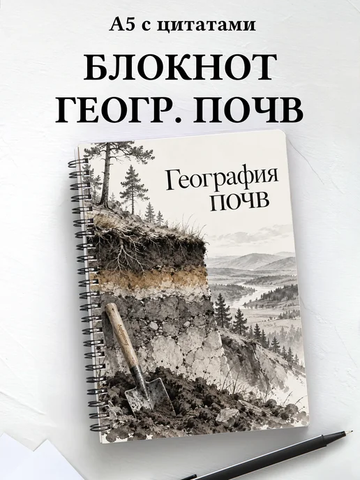 Блокнот География почв с мотивирующими цитатами