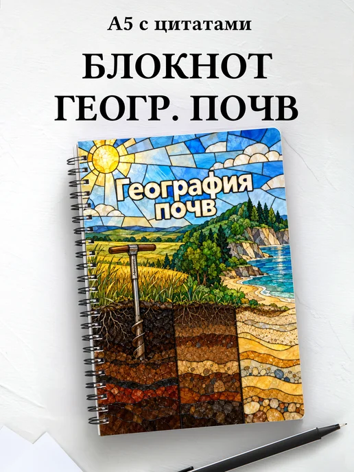Блокнот География почв с мотивирующими цитатами