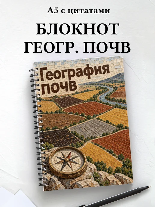 Блокнот География почв с мотивирующими цитатами