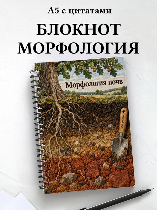 Блокнот Морфология почв с мотивирующими цитатами