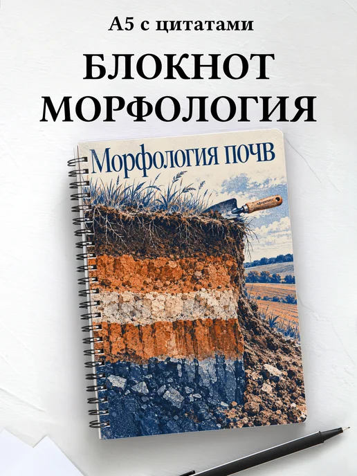 Блокнот Морфология почв с мотивирующими цитатами