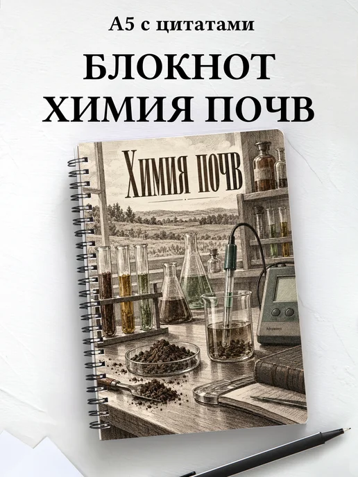 Блокнот Химия почв с мотивирующими цитатами